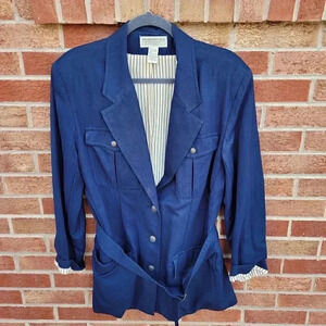 Vintage Banana Republic Safari & Travel Clothing Jacket Women's Size Large Lined